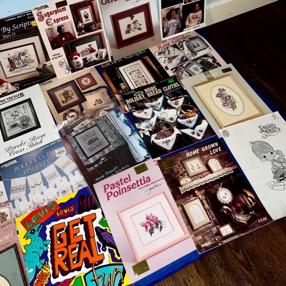 Various Counted Cross Stitch Patterns + Fabric, Embroidery Hoop, Booklets Etc. - Picture 8 of 16